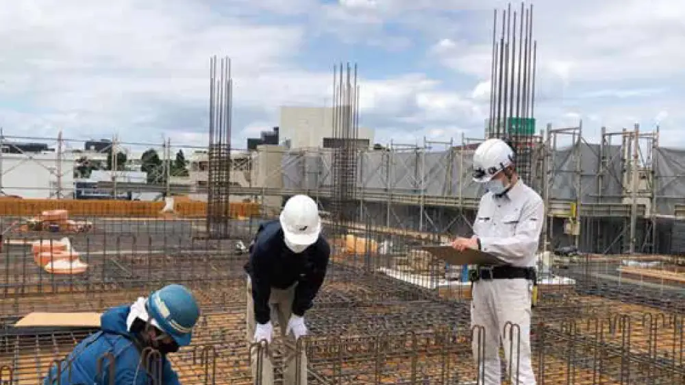 配筋検査の様子